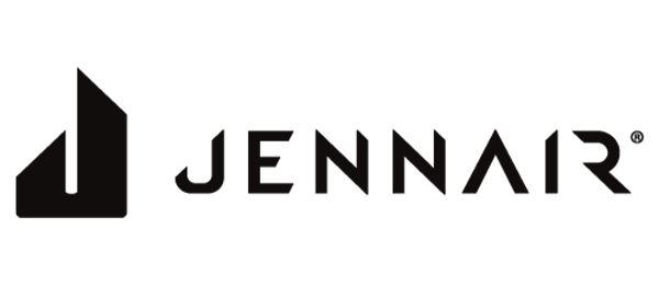 The jennair logo on a white background.