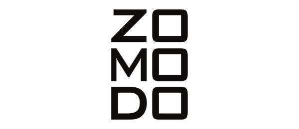 The word zomo on a white background.